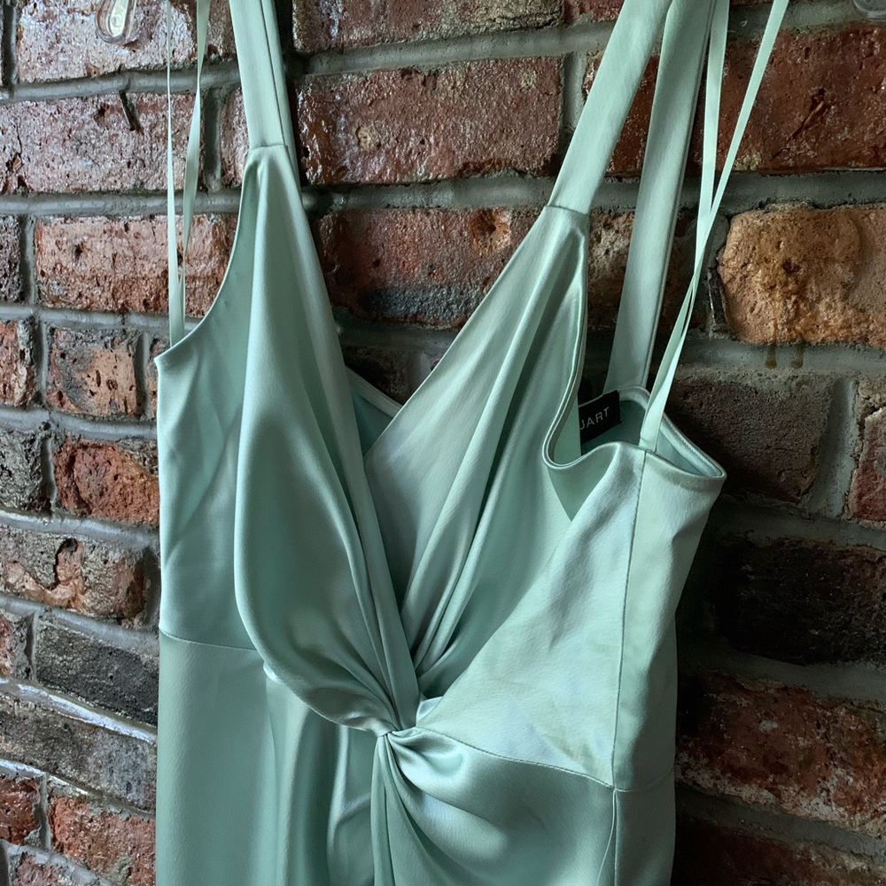 NWT Jill Stuart Satin Mint Strappy Dress